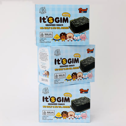 It's Gim Mini No Salt & No Oil Added - Sliced Seaweeds (15g)
