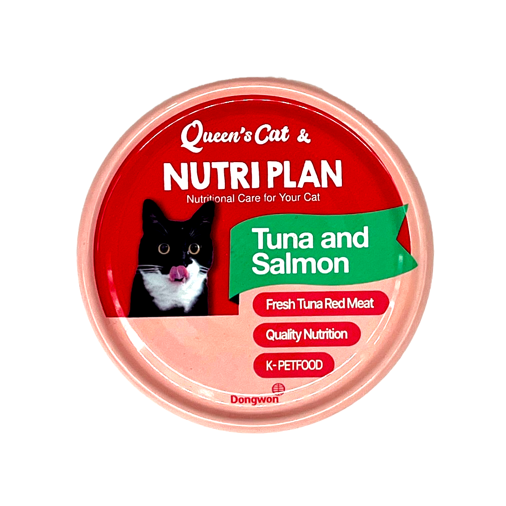 Queen's Cat & Nutri Plan Tuna & Salmon (160g x4)
