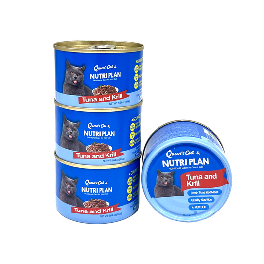 Queen's Cat & Nutri Plan Tuna & Krill (160g x4)