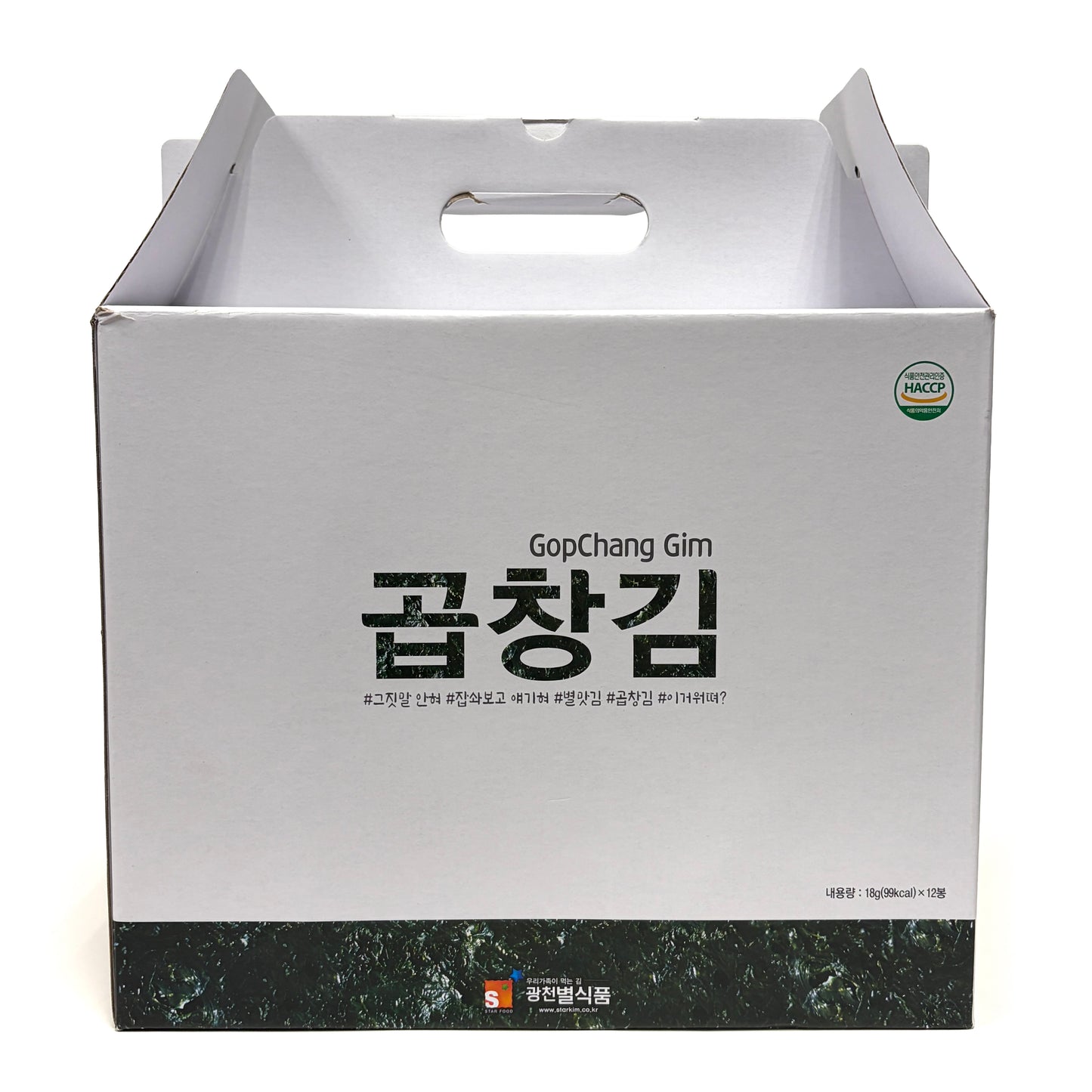Star Gim Seasoned Sliced Seaweeds Gopchang (18g x12pk)