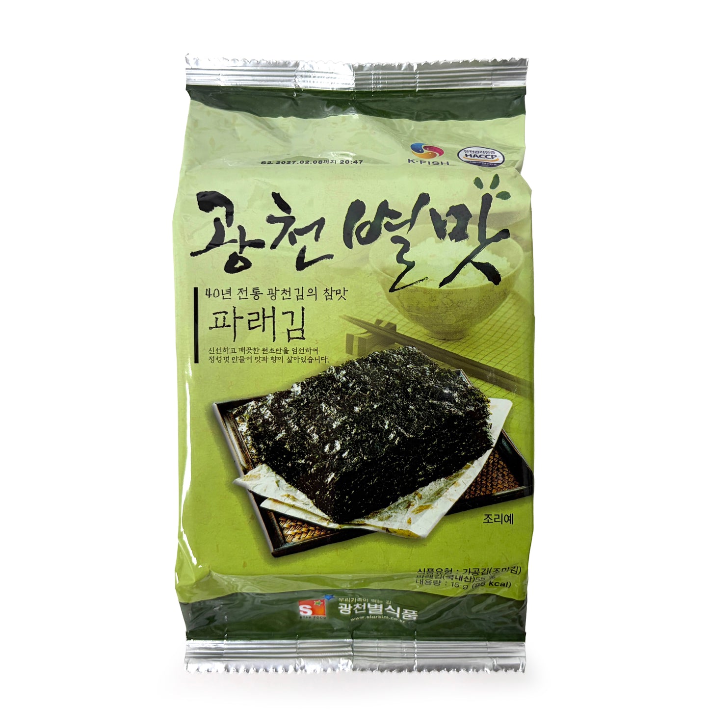Star Gim Seasoned Sliced Seaweeds Parae (15g x12pk)