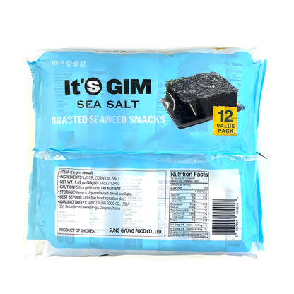 It's Gim Sea Salt - Sliced Seaweeds (4g x12pk)