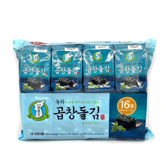 SungGyung Seasoned Sliced Seaweeds Copchang (4g x16pk)