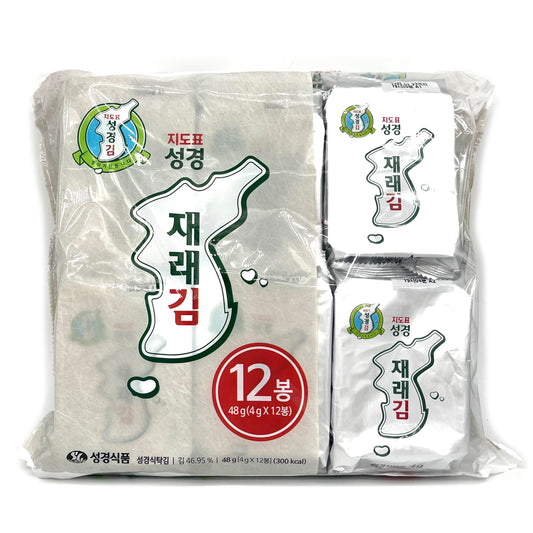 SungGyung Seasoned Sliced Seaweeds Original (4g x12pk)