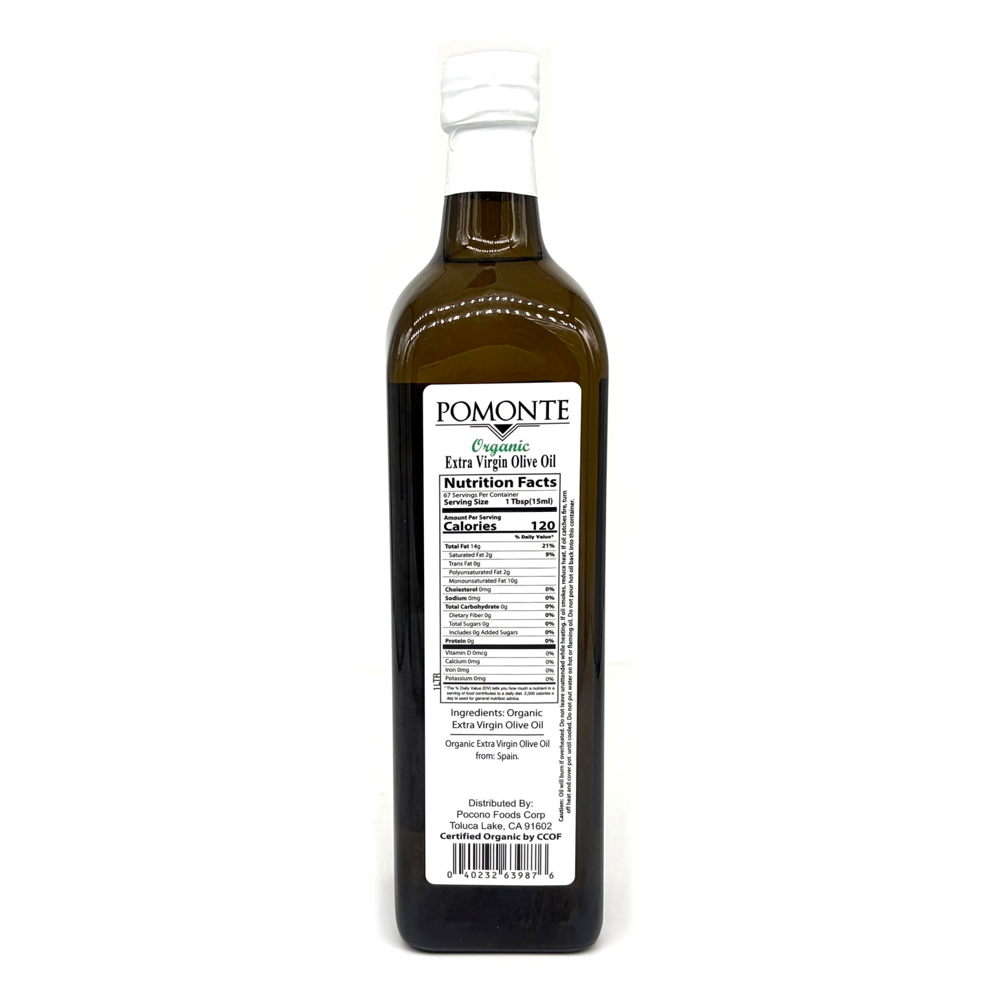 Pomonte Organic Extra Virgin Olive Oil (1 Liter)