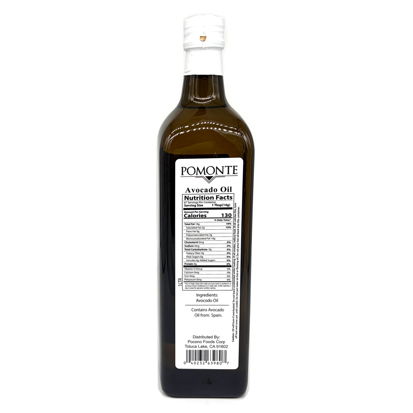 Pomonte 100% Pure Avocado Oil (1 Liter)