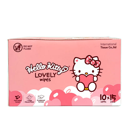 Hello Kitty Lovely Wipes (10wipes x 15pk)