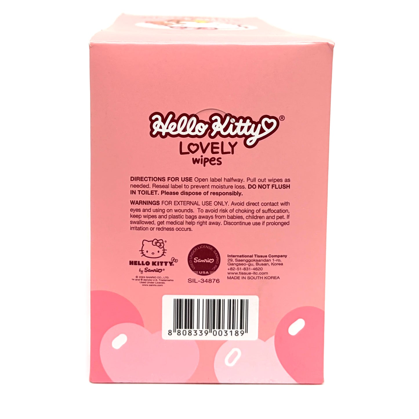 Hello Kitty Lovely Wipes (10wipes x 15pk)