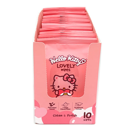 Hello Kitty Lovely Wipes (10wipes x 15pk)
