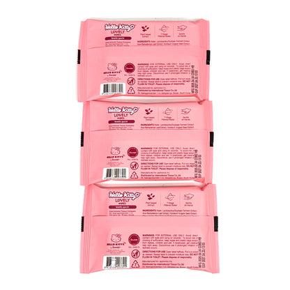 Hello Kitty Lovely Wipes (10wipes x 3pk)