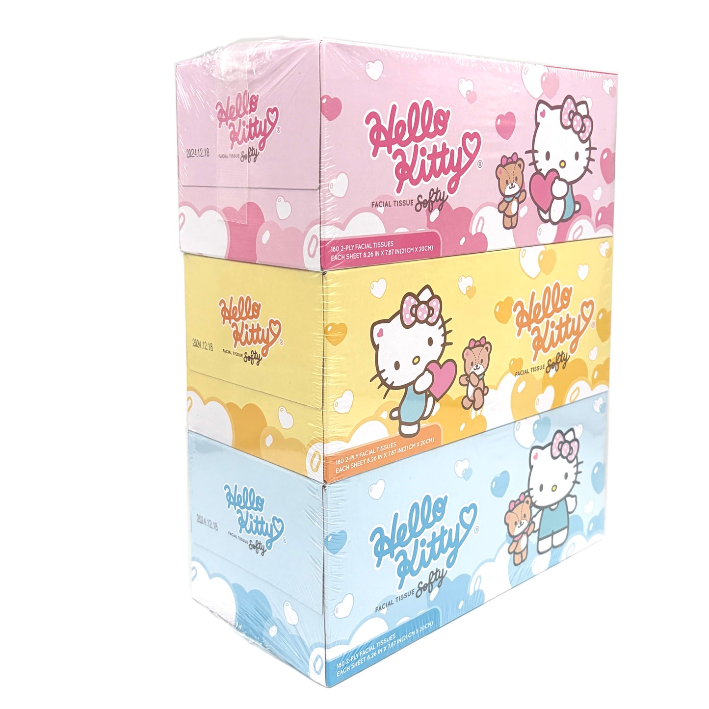 Hello Kitty Softy Facial Tissues (3pk)