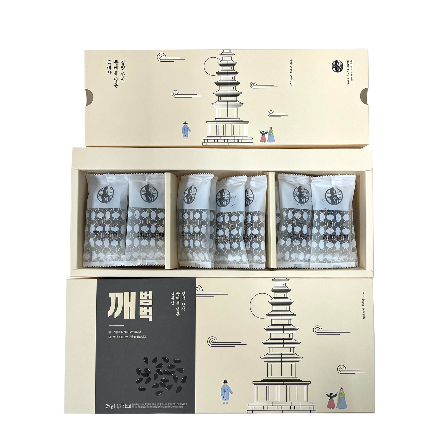 Myungin Sesame Bumbuck Set Korean Traditional Snack (240g)