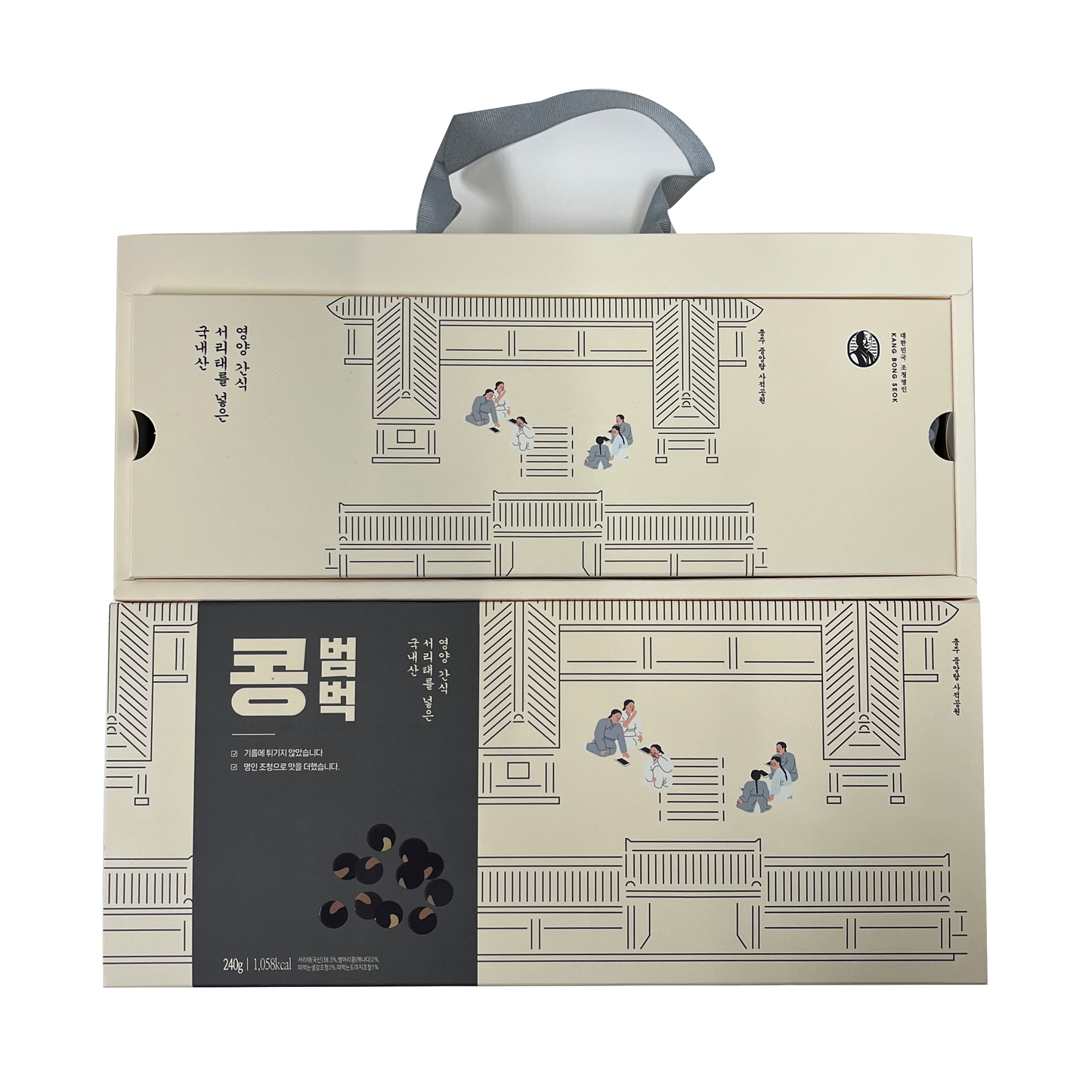 Myungin Soybean Bumbuck Set Korean Traditional Snack (240g)