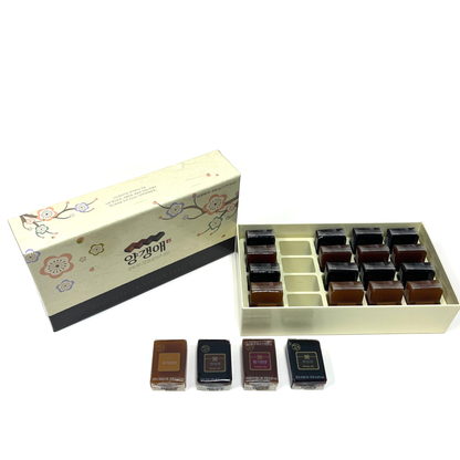 Yangaengae Korean Traditional Jelly Set 4 Flavor (40g x20/ 800g)