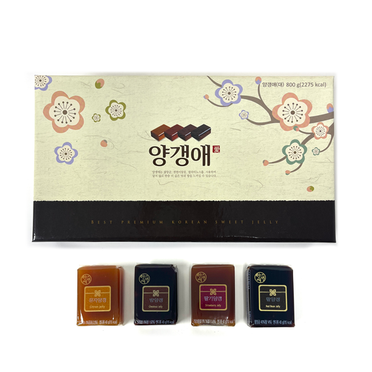 Yangaengae Korean Traditional Jelly Set 4 Flavor (40g x20/ 800g)