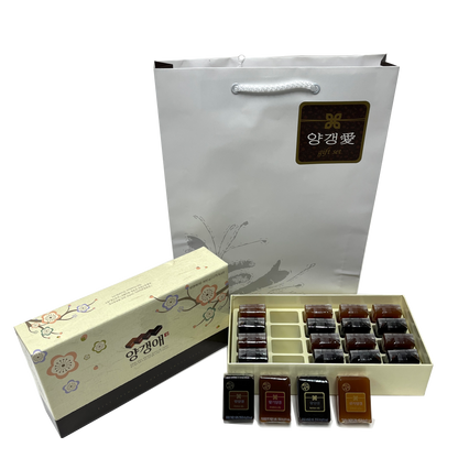 Yangaengae Korean Traditional Jelly Set 4 Flavor (40g x20/ 800g)