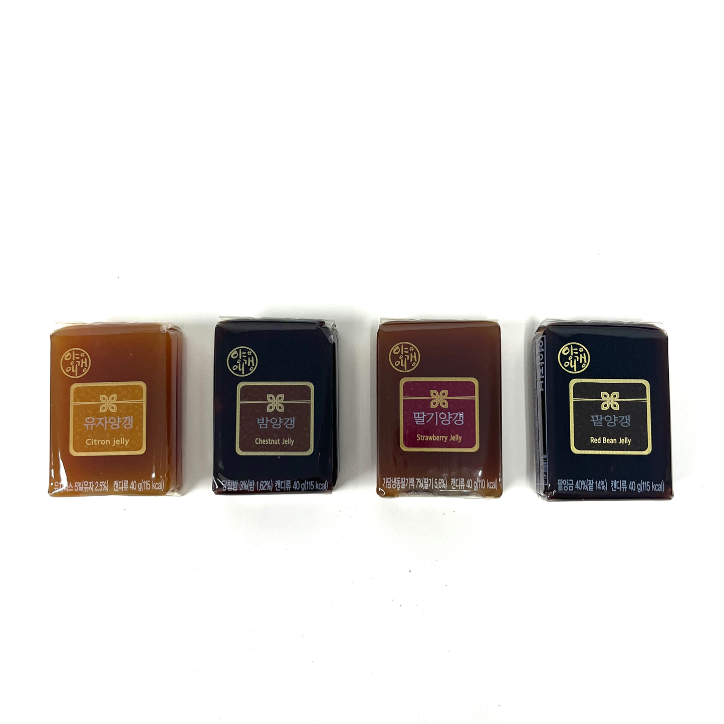 Yangaengae Korean Traditional Jelly Set 4 Flavor (40g x20/ 800g)